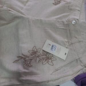 Bermuda Lírio Bordada