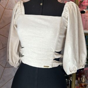 Cropped Linho Recortado