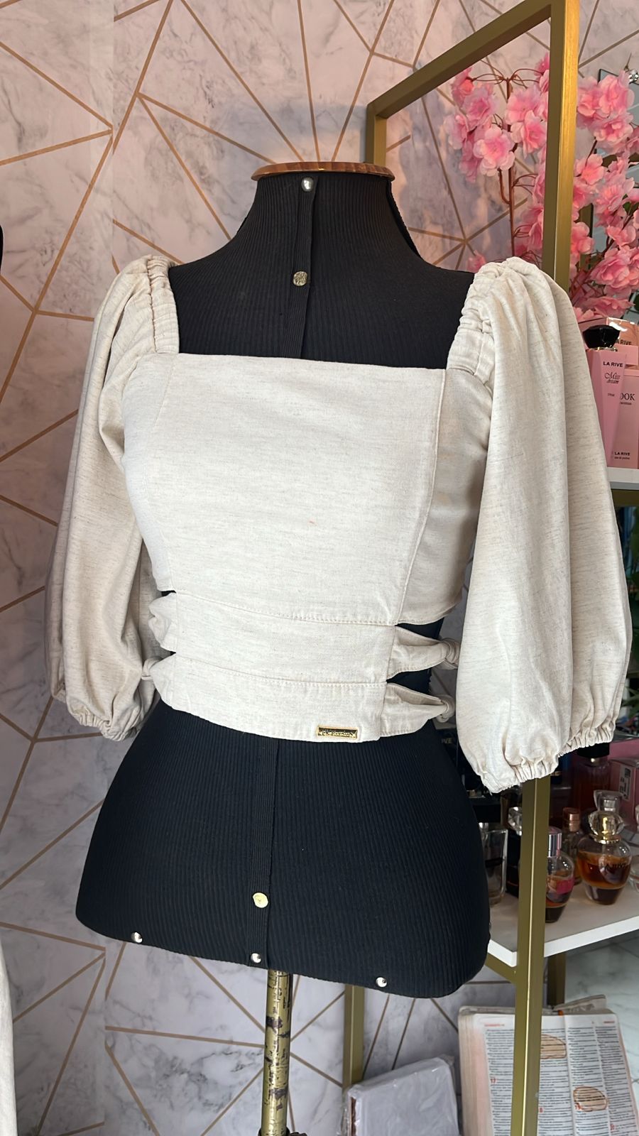 Cropped Linho Recortado